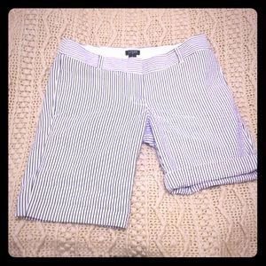 J. Crew Seersucker shorts